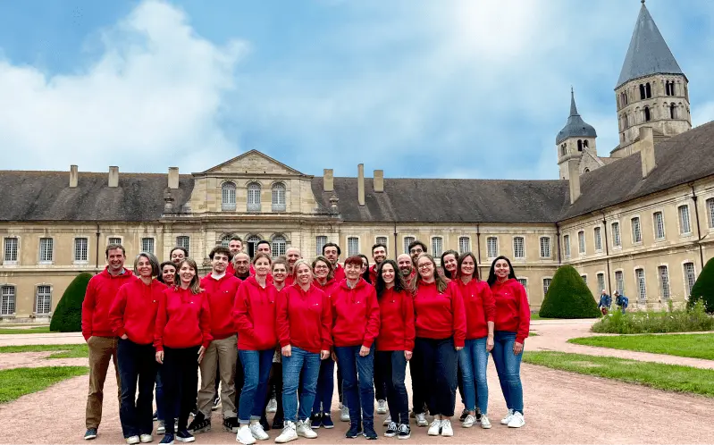 The Backyou team at their offices in Cluny Abbey